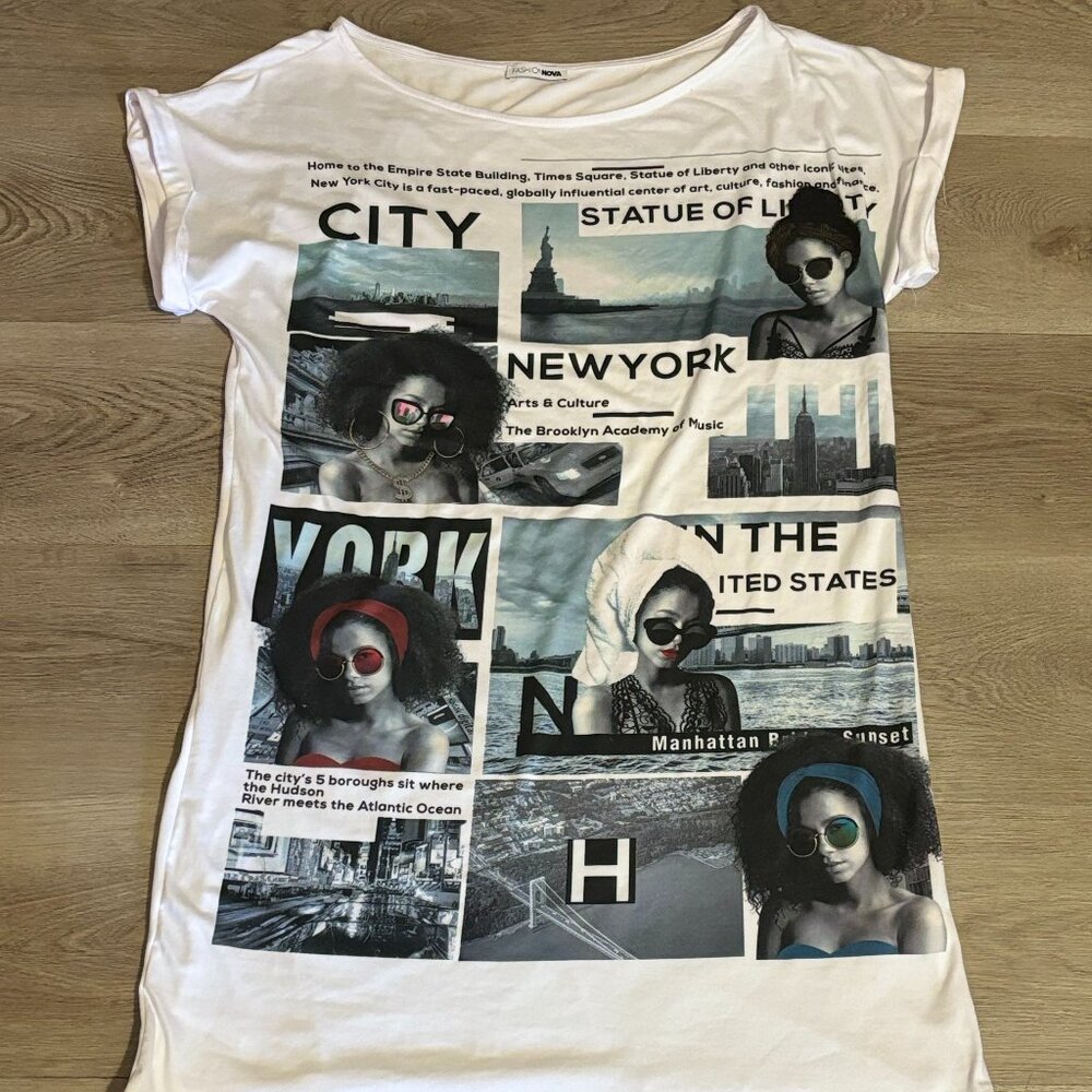 Fashion Nova T-Shirt Dress - Oversized Shirt - New York City